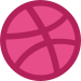 Dribbble logo icon